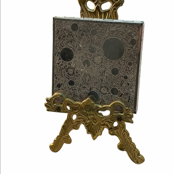 Vintage Fifth Ave Rex Flower sq Compact Powder - Picture 3 of 8